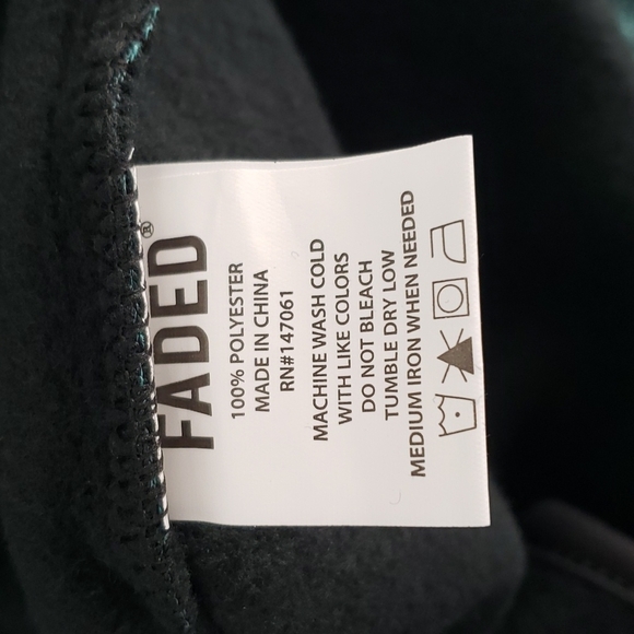 NWT PULL-OVER HOODIE, GREEN/BLACK, MEN'S: SMALL, $20 - Picture 5 of 5